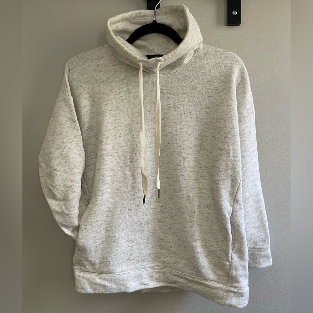 J. Crew Light Gray Cowl Neck Sweater